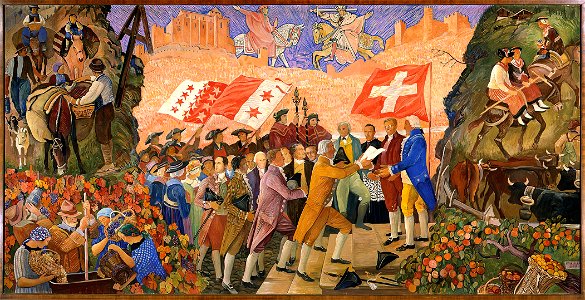 Ernest Biéler Entrée du Valais dans la Confédération