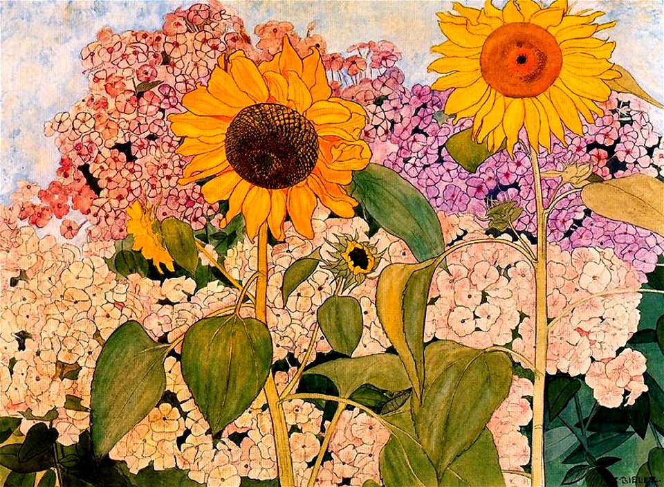 Ernest Biéler les tournesols