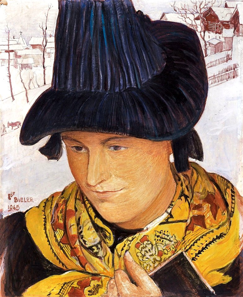 Ernest Biéler Jeune Saviésanne (Sophie)