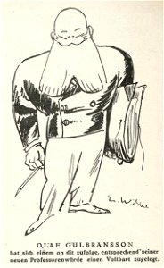 Erich Wilke - Olaf Gulbransson mit Vollbart