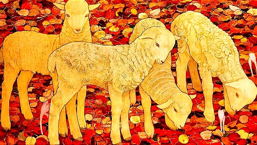 Ernest Biéler les moutonsmontorge