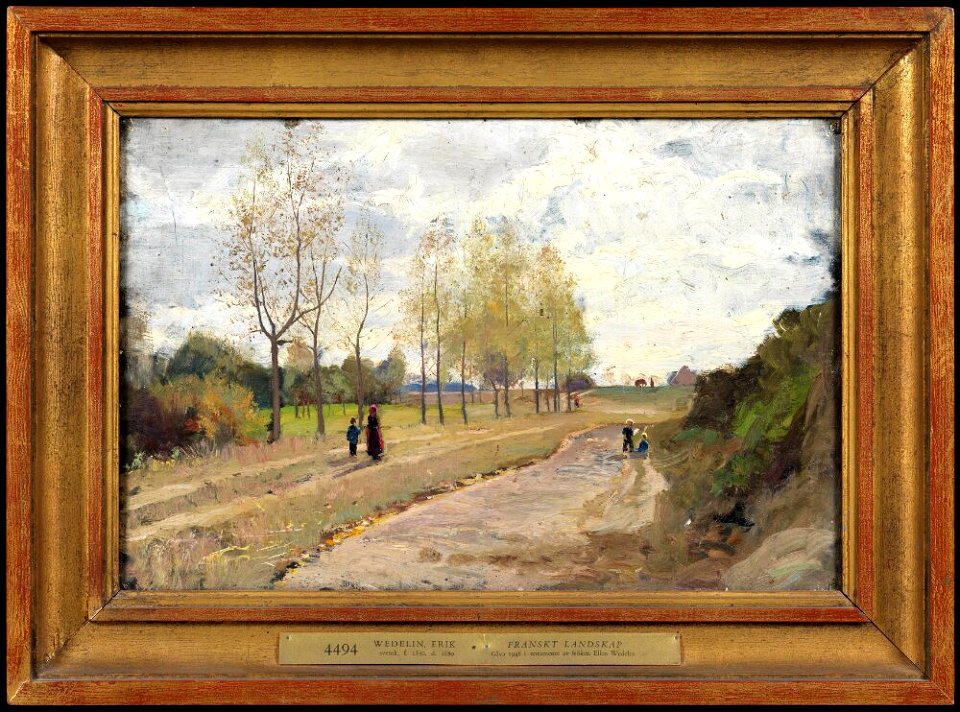 Erik Wedelin - French Landscape - NM 4494 - Nationalmuseum