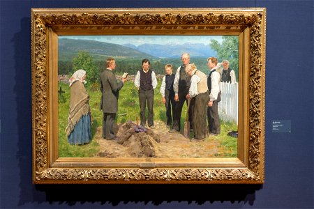 Erik Werenskiold - Peasant Burial - En bondebegravelse - IMG 9728aq