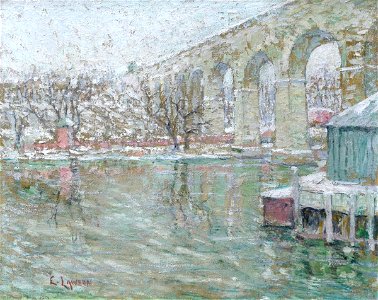 Ernest Lawson - High Bridge - Winter - 1931.20.1 - Reading Public Museum