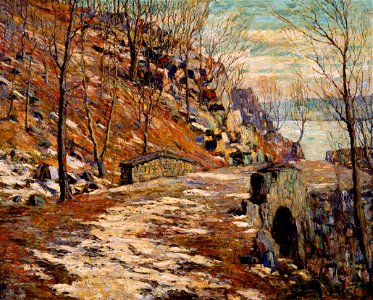 Ernest Lawson - Road Down the Palisades - 57-1916 - Saint Louis Art Museum