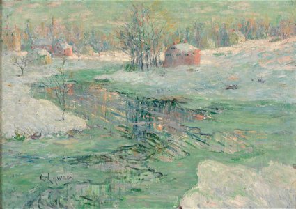 Ernest Lawson - Winter Landscape - 20.399 - Rhode Island School of Design Museum
