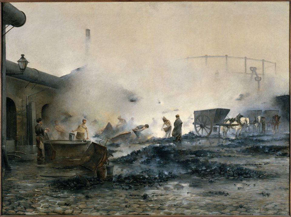Ernest Jean Delahaye - L'usine à gaz de Courcelles - PPP3679 - Musée des Beaux-Arts de la ville de Paris