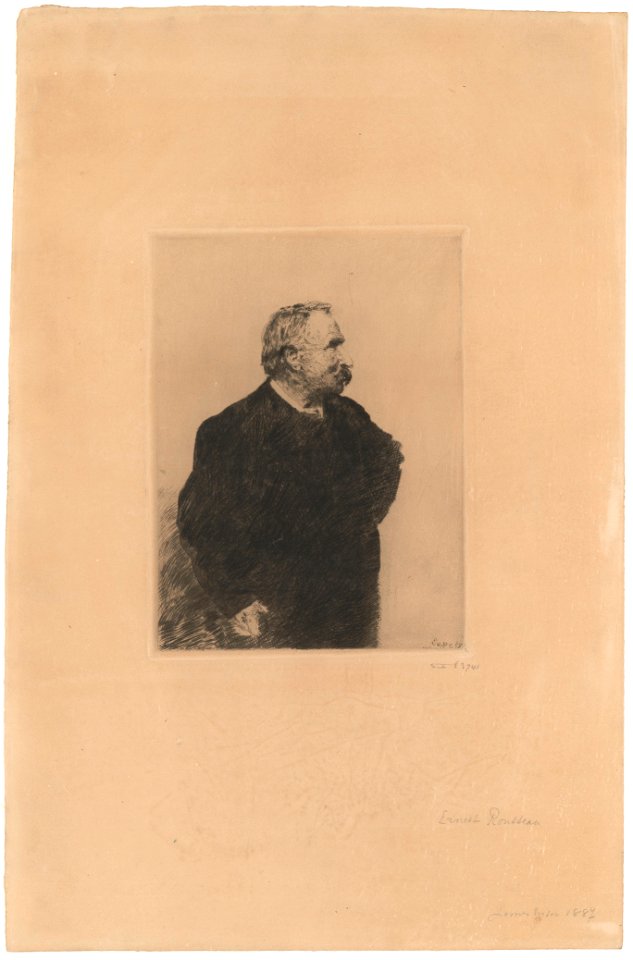 Ernest Rousseau, print by James Ensor, 1887, Prints Department, Royal Library of Belgium, S. II 63741