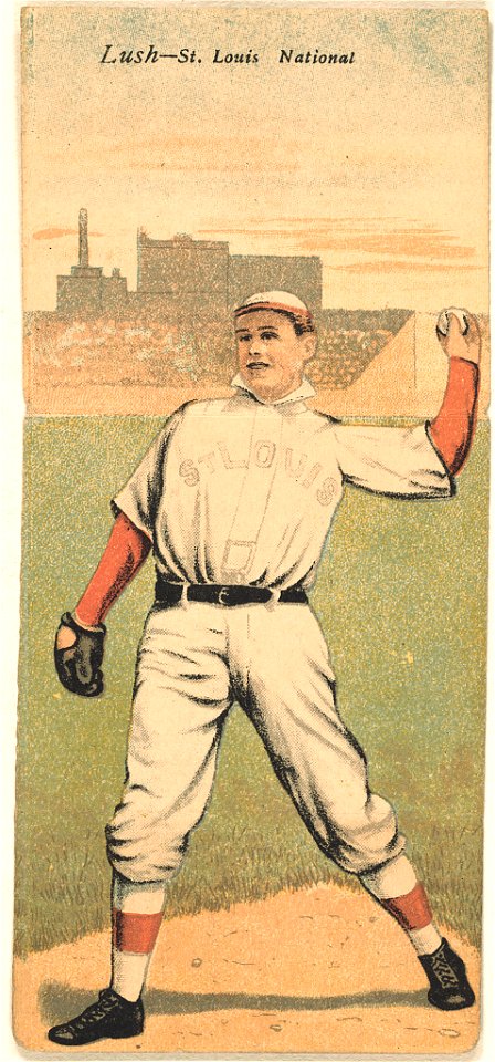 Ernest Lush-A. J. Hauser, St. Louis Cardinals, baseball card portrait LCCN2007683876