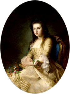 Erik Johan Löfgren - Nainen 1700-luvun puvussa (La Rêverie) - A I 84 - Finnish National Gallery