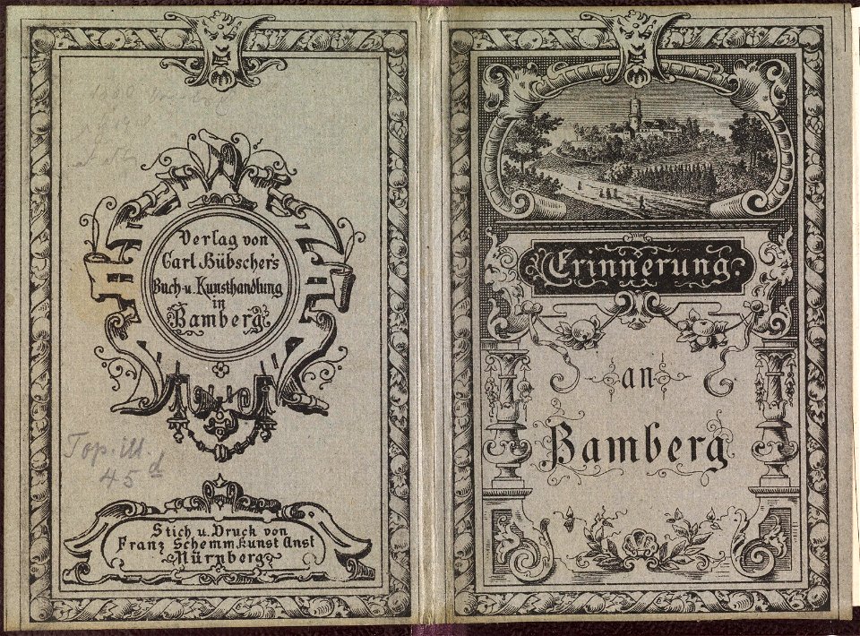 Erinnerung an Bamberg 001 Titelblatt