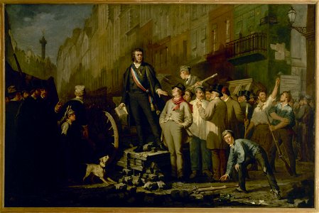 Ernest Pichio - Victor Baudin (1811-1851) sur la barricade du faubourg Saint-Antoine, le 3 décembre 1851 - P1402 - Musée Carnavalet