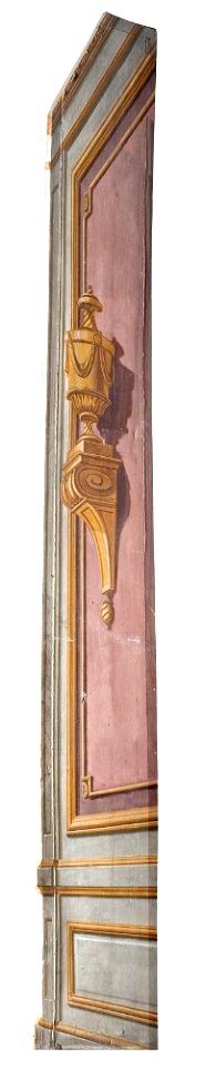 Erik Palmstedt - Del av Kuliss till en kammare, 15 delar, Kuliss för vänstra delen av scenen, vägg - NMGrh 3804a - Nationalmuseum