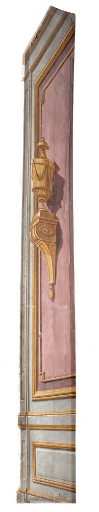 Erik Palmstedt - Del av Kuliss till en kammare, 15 delar, Kuliss för vänstra delen av scenen, vägg - NMGrh 3804a - Nationalmuseum