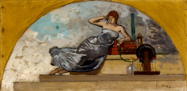 Ernest-Ange Duez - Esquisse pour le salon des Sciences de l'Hôtel de Ville de Paris , La Physique - PPP3971 - Musée des Beaux-Arts de la ville de Paris