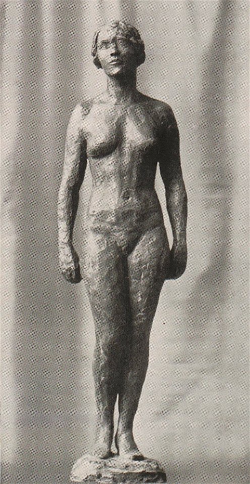 Ernesto de Fiori - Stehende Frau. 1928. Bronze