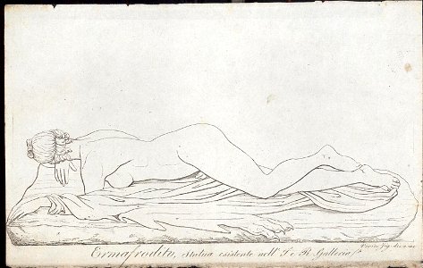 Ermafrodito, Statua esistente nell' J. e R. Galleria, objectnr A 59365