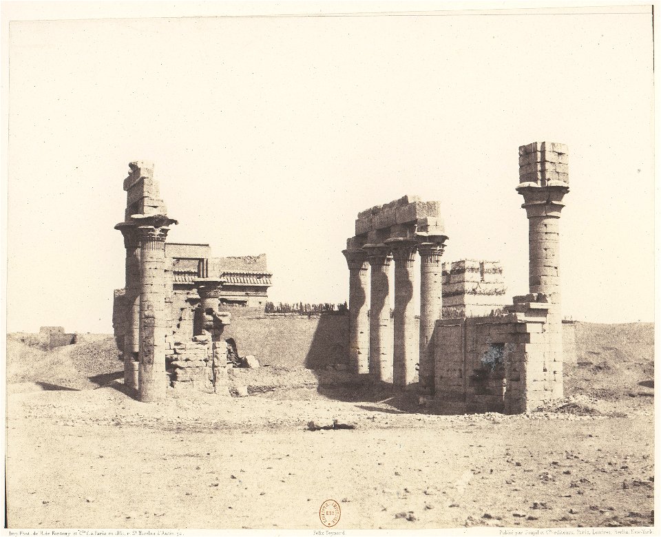 Erment (Hermonthis), Vue Générale des Ruines -Temple et Mammisi MET DP71387