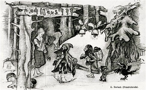 Ernst Barlach (Friedrichroda) - Nach Haus, 1898