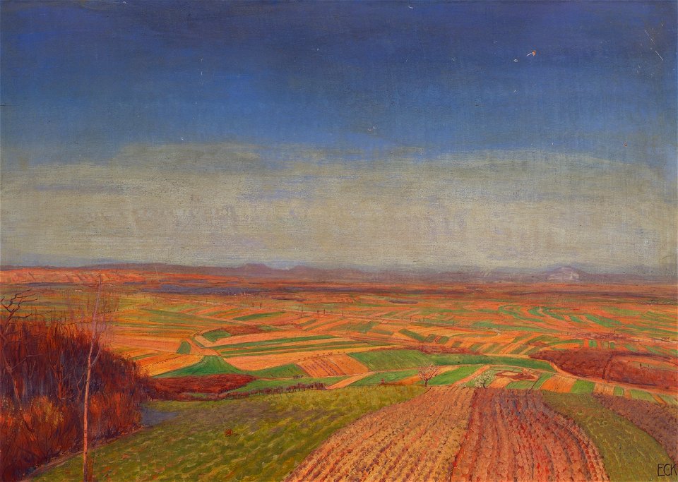 Ernst Eck - Marchfeld vom Bisamberg - 1230 - Österreichische Galerie Belvedere