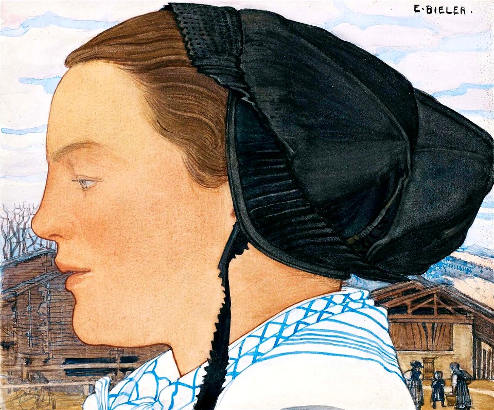 Ernest Biéler Femme de Profil