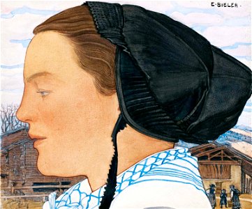Ernest Biéler Femme de Profil
