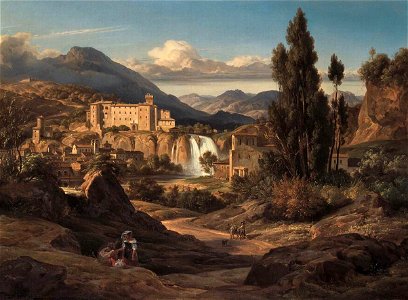 Ernst Fries - The Liris Waterfalls near Isola di Sora - WGA8304