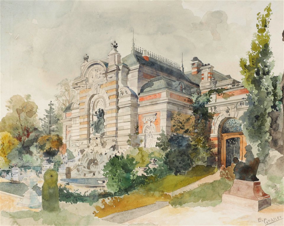 Ernst Graner Villa in einem Park