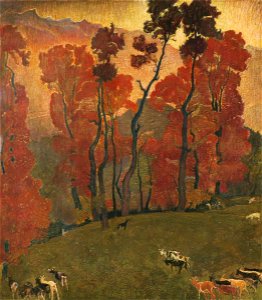 Ernest Biéler Paysage de Zambotte, Savièse