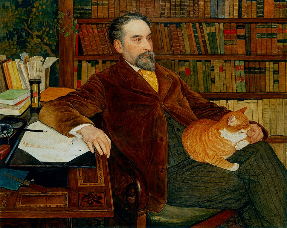 Ernest Biéler Portrait de l'écrivain Édouard Rod