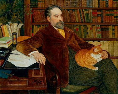 Ernest Biéler Portrait de l'écrivain Édouard Rod