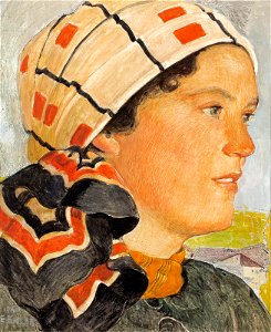 Ernest Biéler Saviésanne au foulard