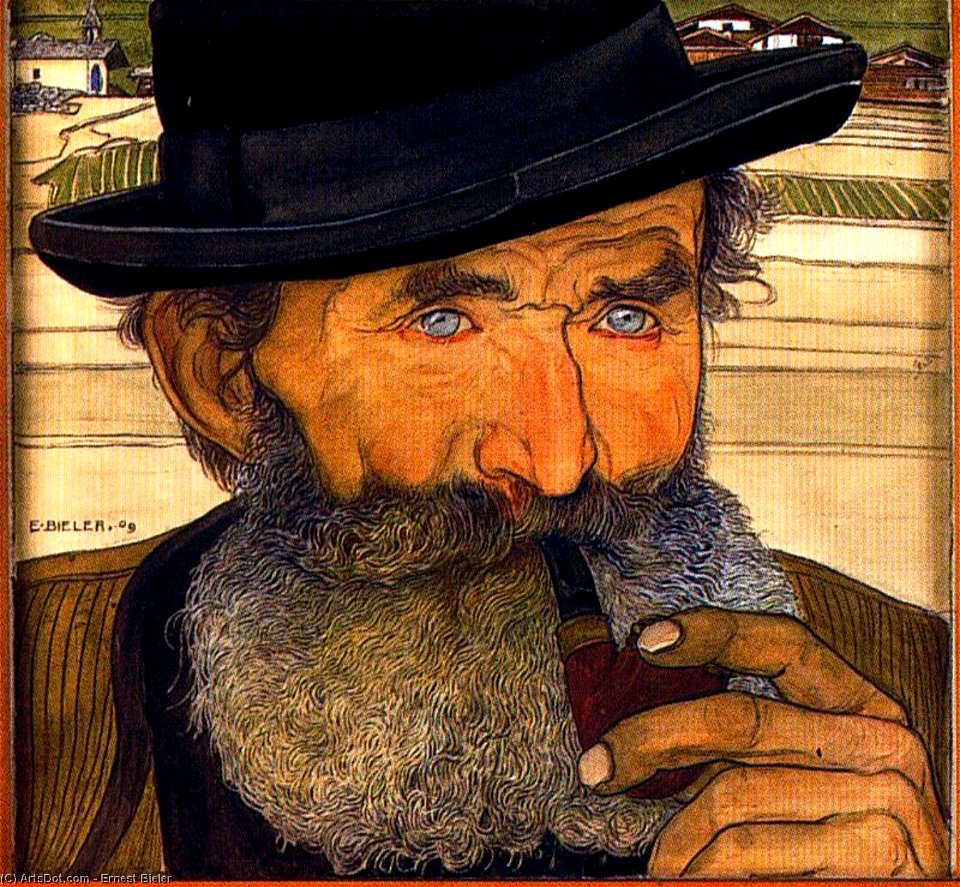 Ernest Biéler Types de Savièse l'homme 1909