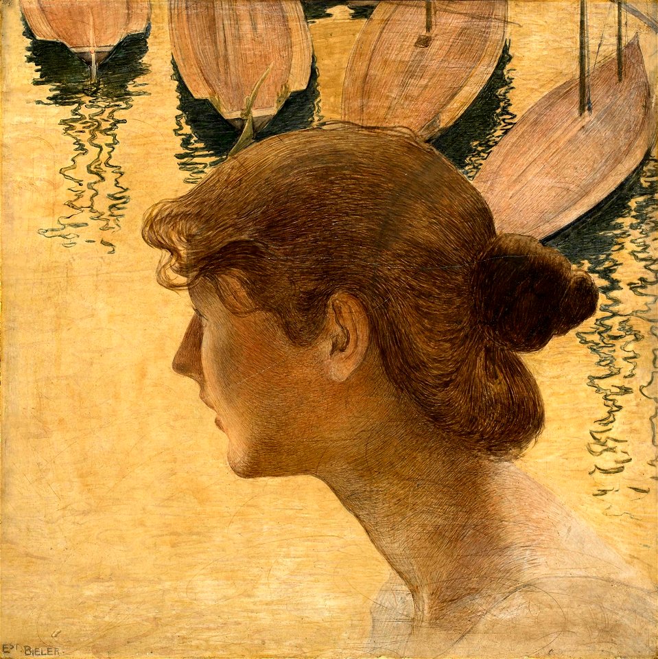Ernest Biéler – Tête de femme