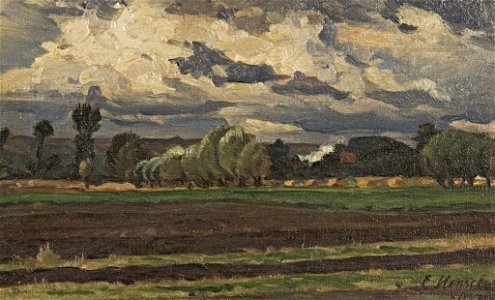 Ernst Henseler - Landschaft mit Weiden - BG-M-SG 5750-92 - Berlinische Galerie
