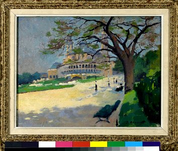 Ernest Jules Renoux - Le Palais du Trocadéro vu des jardins - PPP4963 - Musée des Beaux-Arts de la ville de Paris