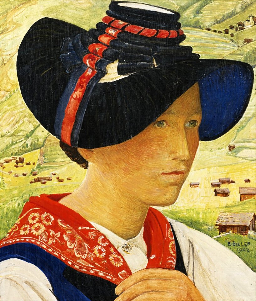 Ernest Biéler Fille des Haudères