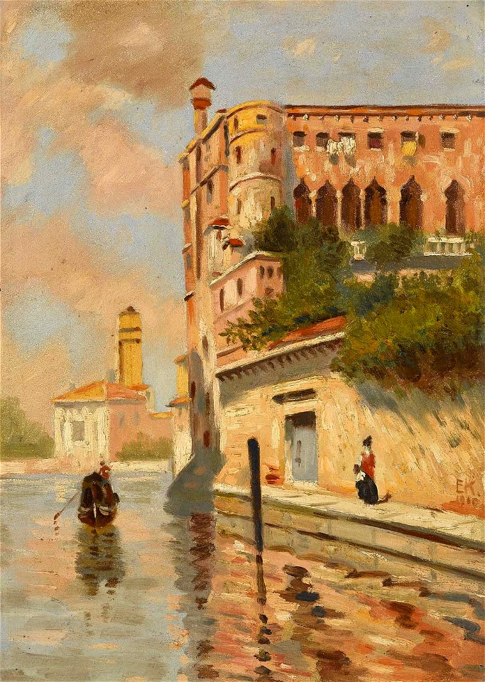 Ernst Koerner (attr) In Venedig 1910
