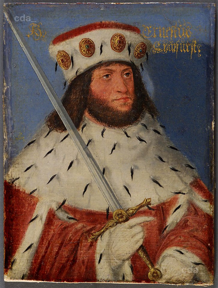 Ernst Kurfürst von Sachsen, 1441-1486 (AT KHM GG4795). Free illustration for personal and commercial use.