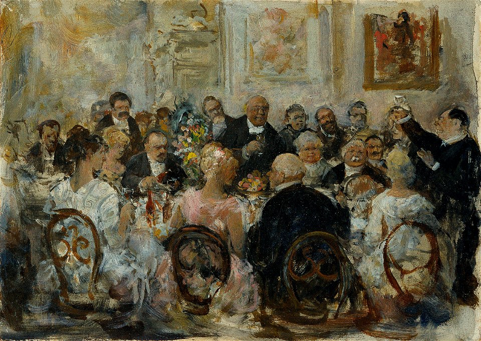 Ernst Juch - Die Tischrede - 1051 - Österreichische Galerie Belvedere