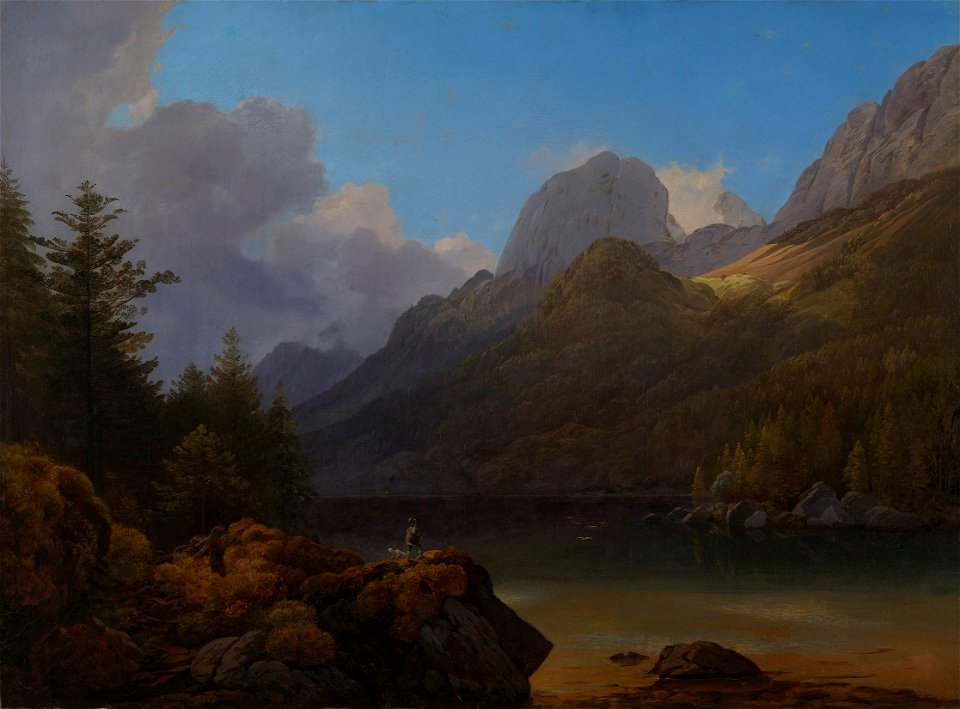 Ernst Kaiser (1803-65) - The Konig See, Tyrol - RCIN 403680 - Royal Collection