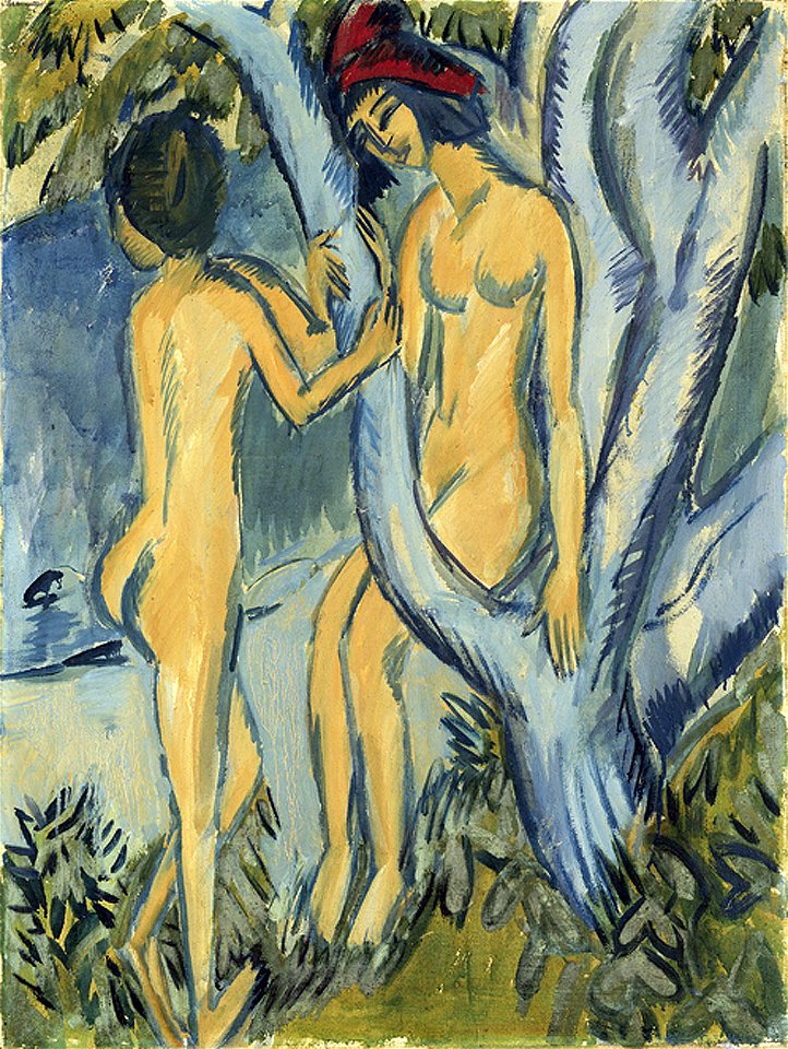 Ernst Ludwig Kirchner - Akte an einem Baum