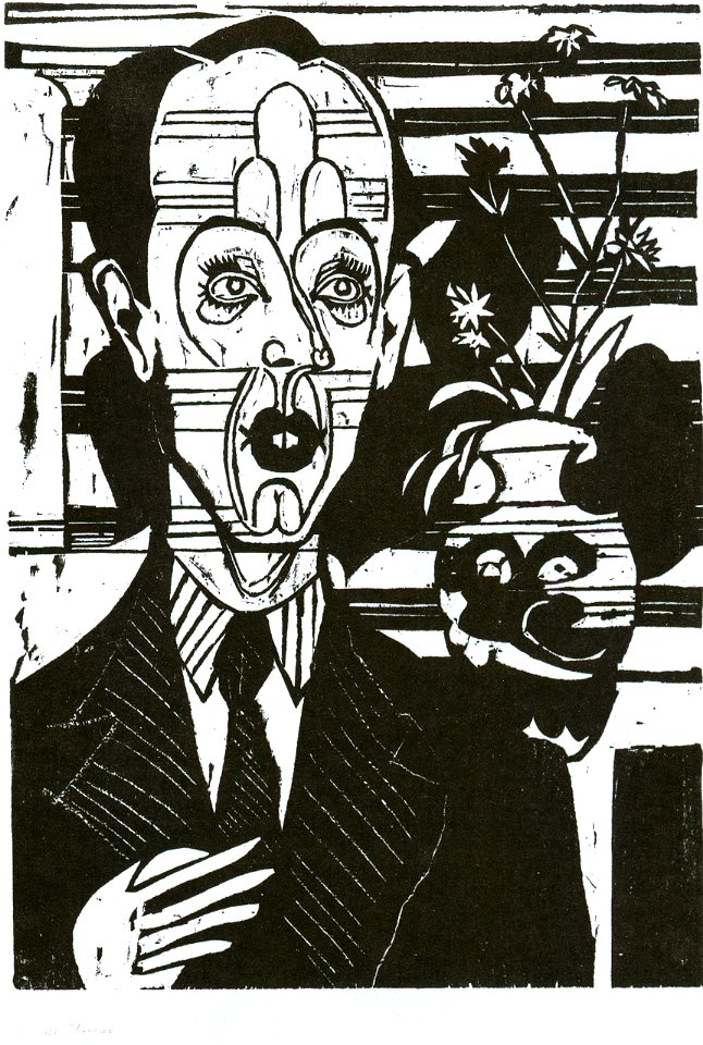 Ernst Ludwig Kirchner - Bildnis Dr Huggler 1935