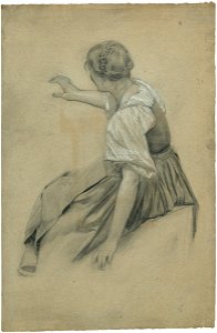 Ernst Klimt Mädchen im Dirndl