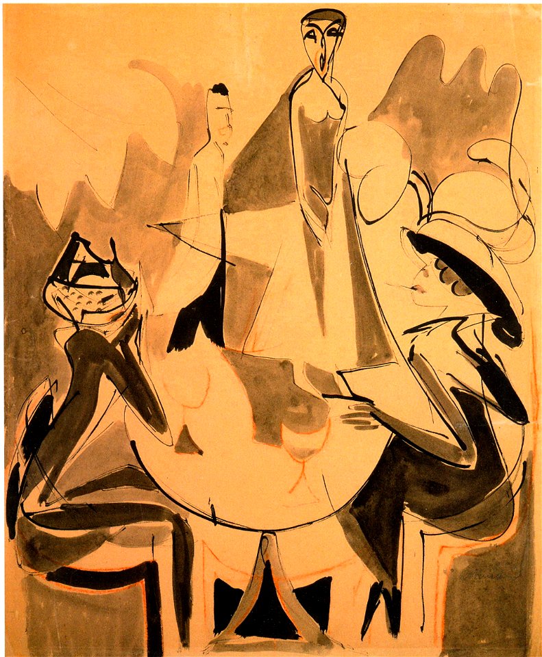 Ernst Ludwig Kirchner - Cafe Chantant II