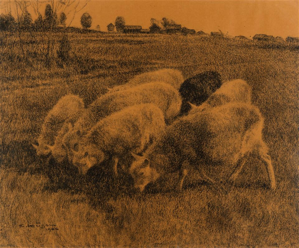 Ernst Küsel Gazing Sheep Thielska 203