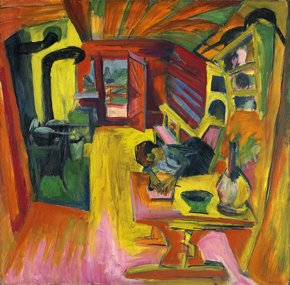 Ernst Ludwig Kirchner - Cocina alpina