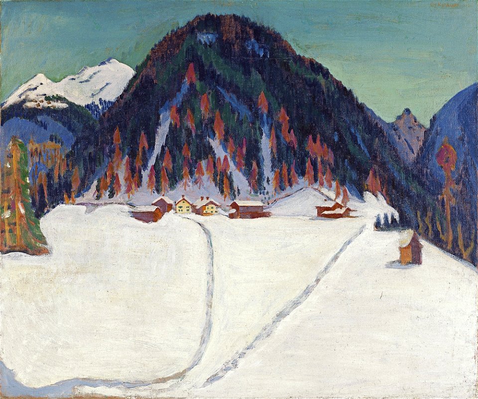 Ernst Ludwig Kirchner - Junkerboden unter Schnee