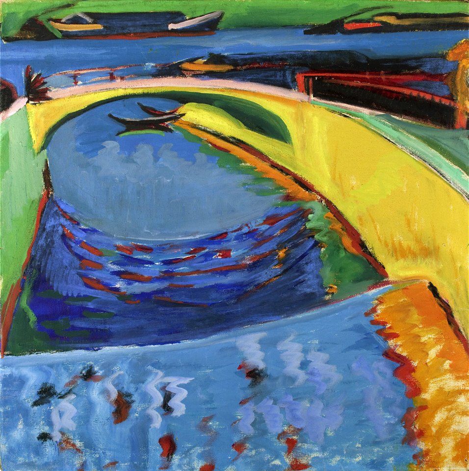 Ernst Ludwig Kirchner - Brücke an der Priessnitzmündung
