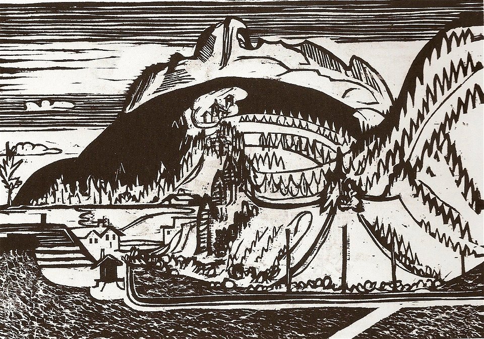 Ernst Ludwig Kirchner - Clavadeler Berg von Frauenkirch aus - 1933